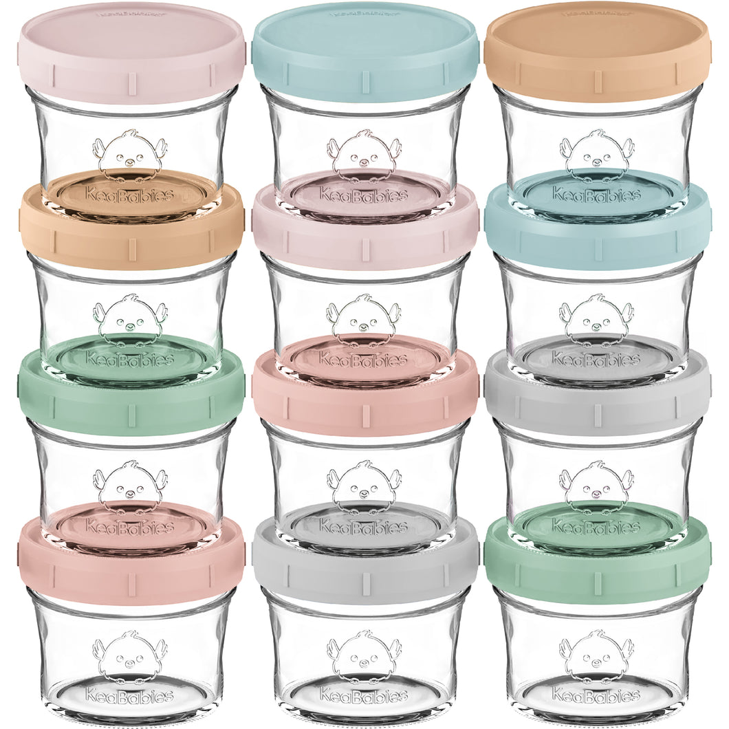 Prep Jars Baby Food Storage Glass Container (Musk Dusk)
