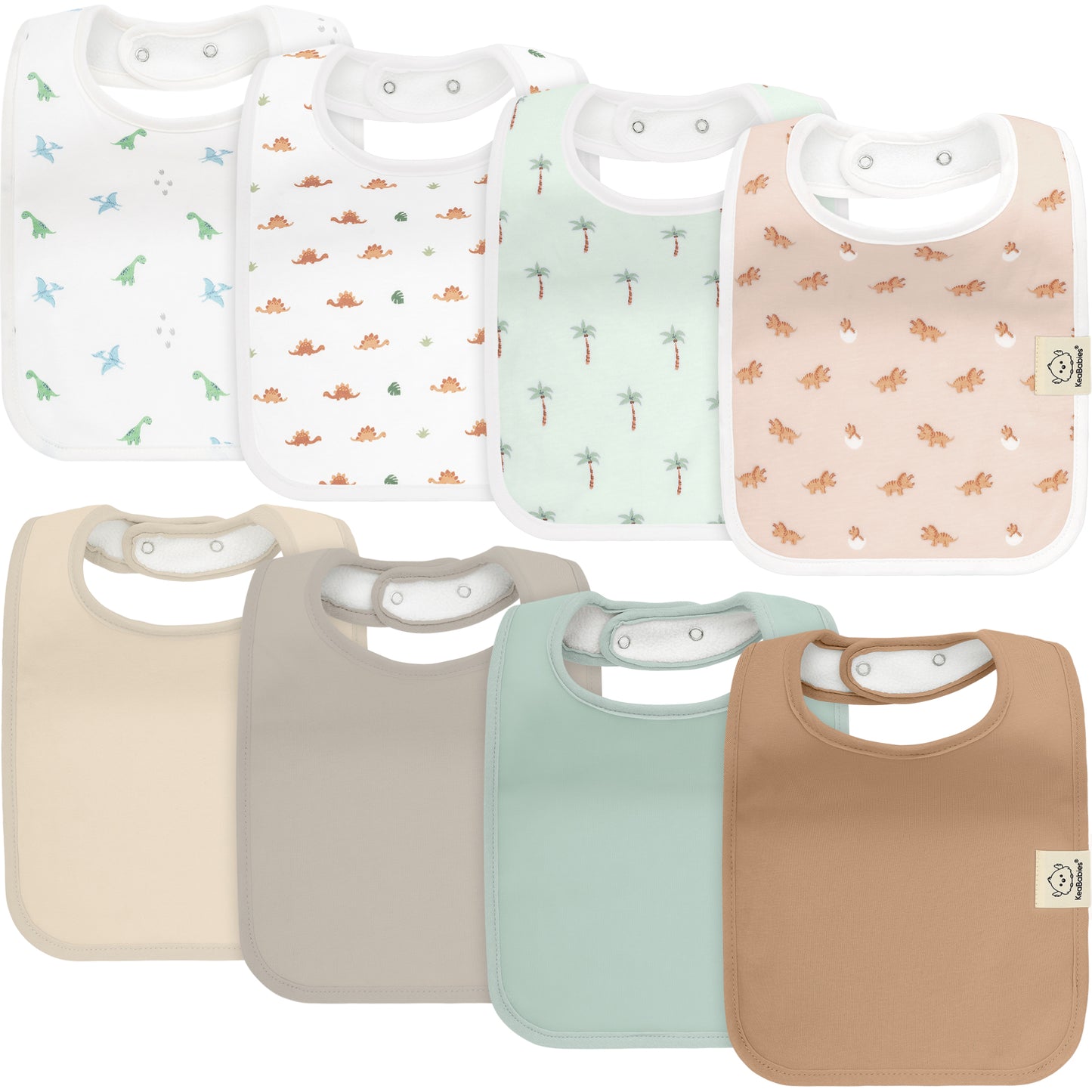 8-Pack Coast Drool Bibs 26262853091514