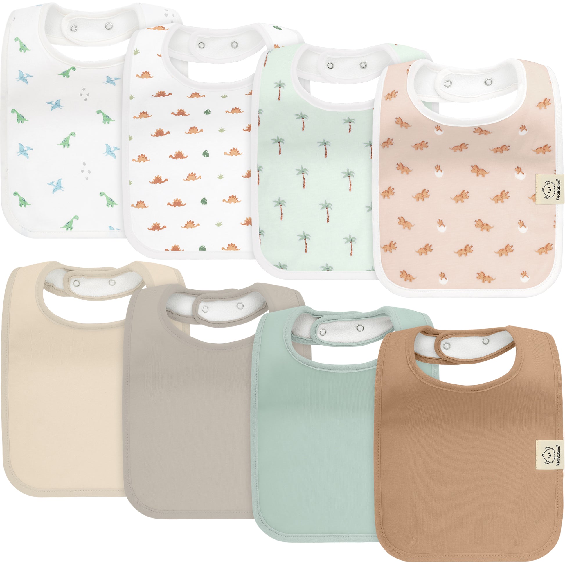 8-Pack Coast Drool Bibs 26262853091514