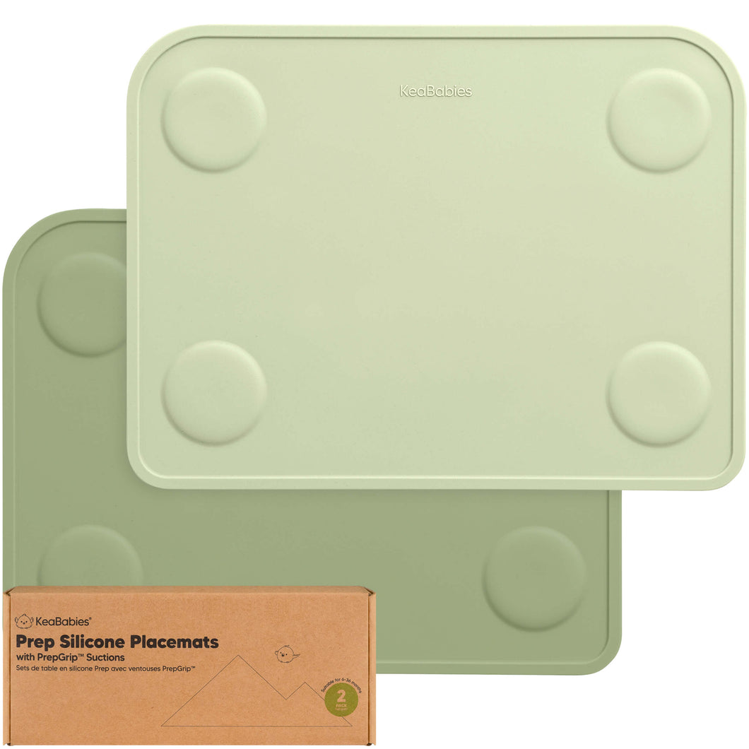 2-Pack Prep Silicone Placemats (Sage)