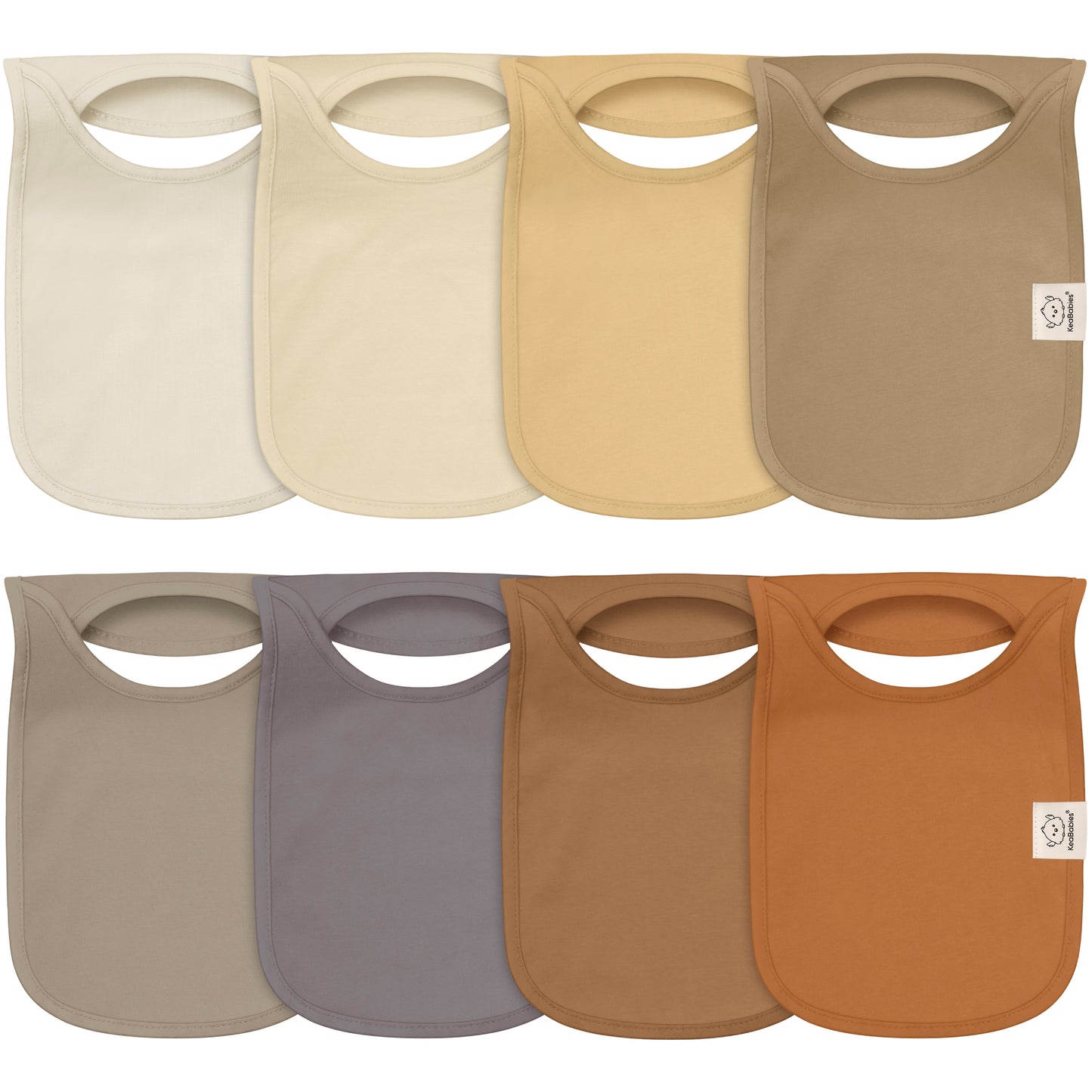 8-Pack Hallo Drool Bibs 26410782687418