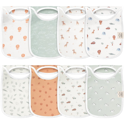 8-Pack Hallo Drool Bibs 26499491365050