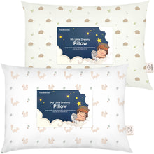 Load image into Gallery viewer, 2-Pack Toddler Pillows Without Pillowcase (Nibbles/Bruce)
