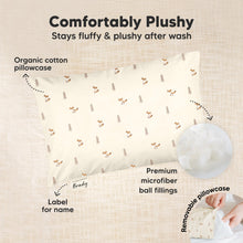 Load image into Gallery viewer, Mini Toddler Pillow With Pillowcase (Fox Tales)
