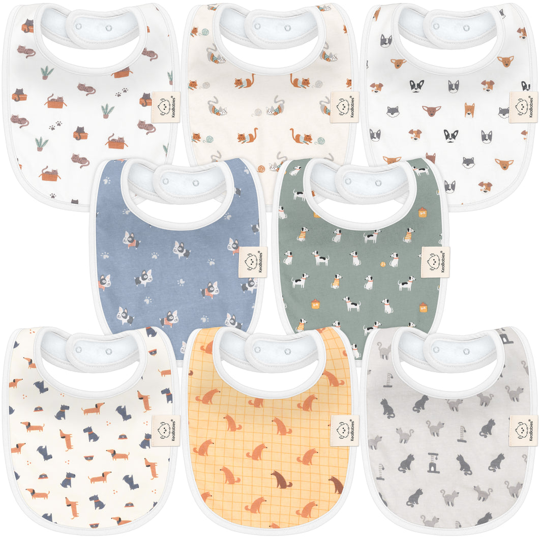 8-Pack Urban Drool Bibs (Pets & Paws)