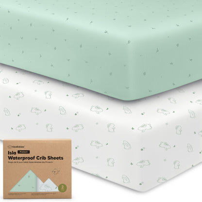 2-Pack Isla [Protect+] Waterproof Crib Sheets 26958039646394