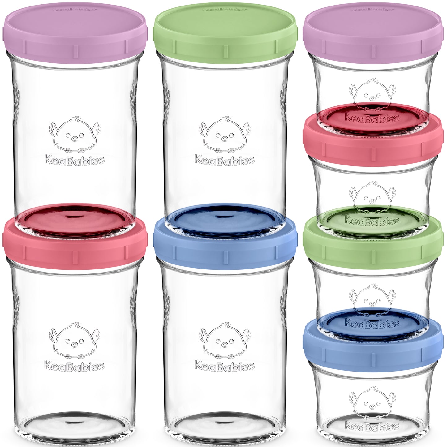 8-Pack Prep Jars Food Glass Containers 26813289300154