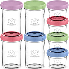 Load image into Gallery viewer, 8-Pack Prep Jars Food Glass Containers
