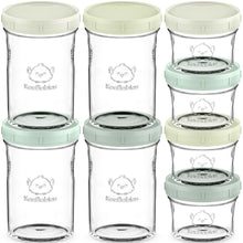 Load image into Gallery viewer, 8-Pack Prep Jars Food Glass Containers (Sage)
