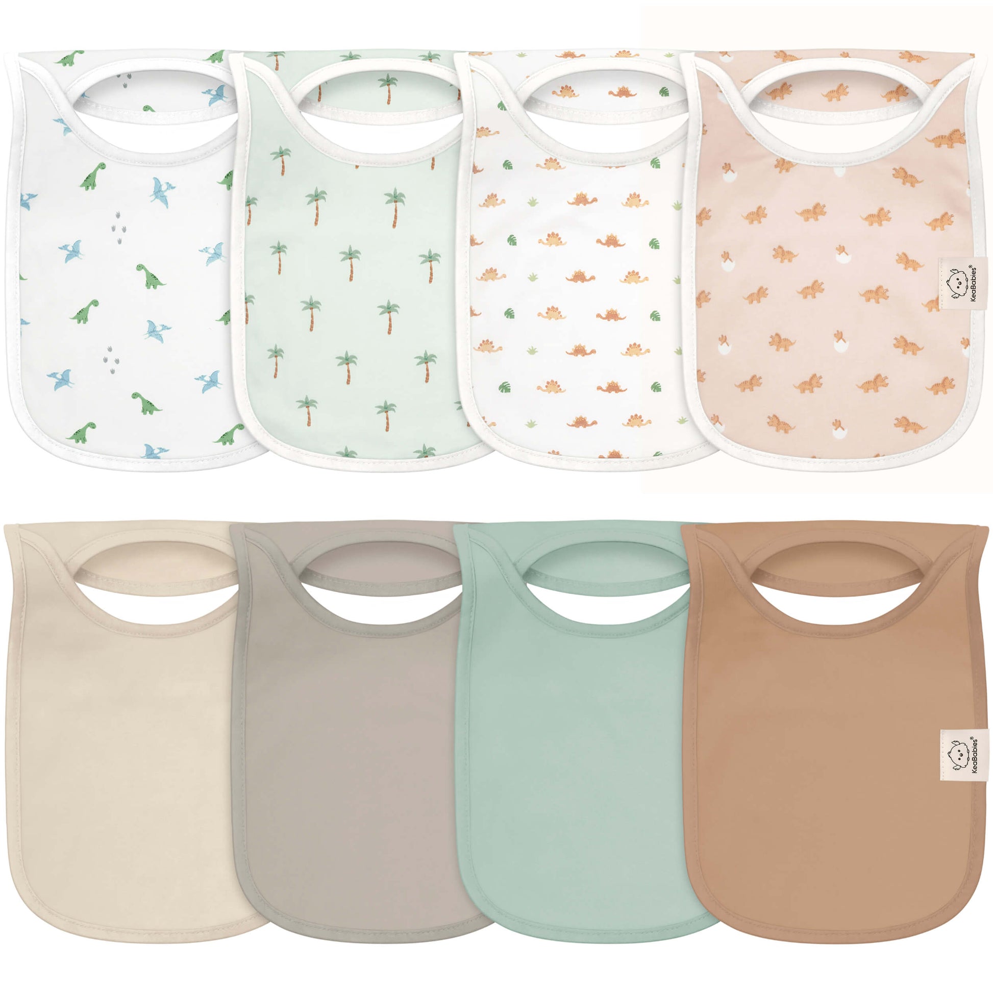 8-Pack Hallo Drool Bibs 26828747800762