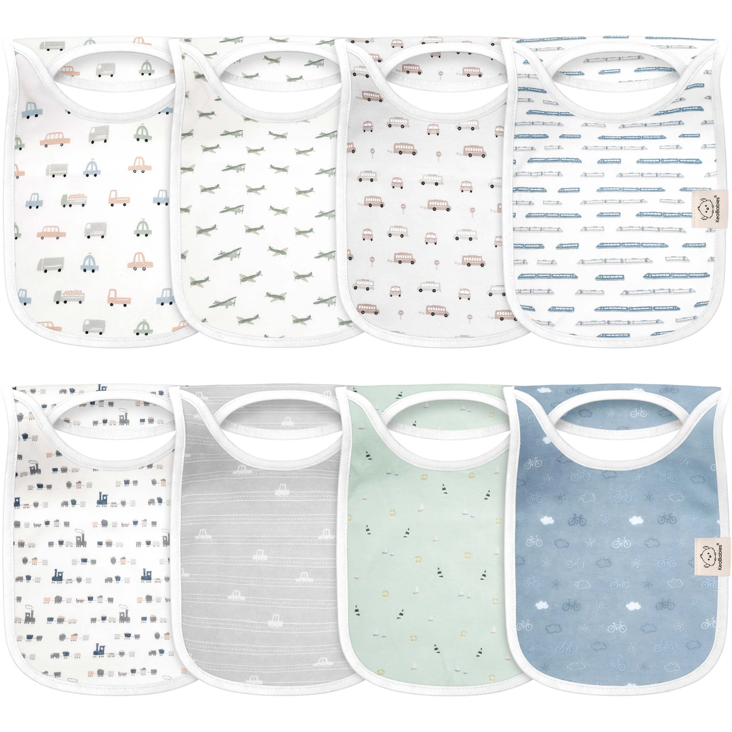 8-Pack Hallo Drool Bibs 26828750028986