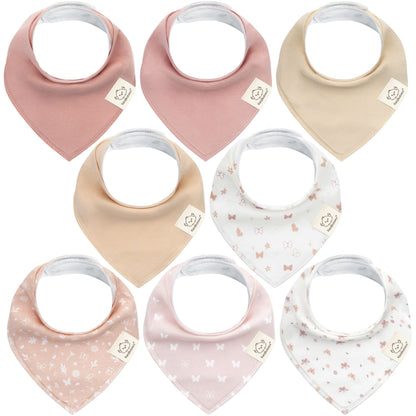8-Pack Organic Bandana Bibs (Girl) 27272875311290