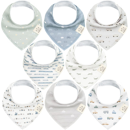 8-Pack Organic Bandana Bibs (Boy) 27272881733818
