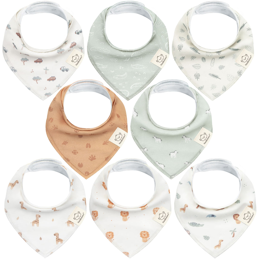 8-Pack Organic Bandana Bibs (Wilderness)