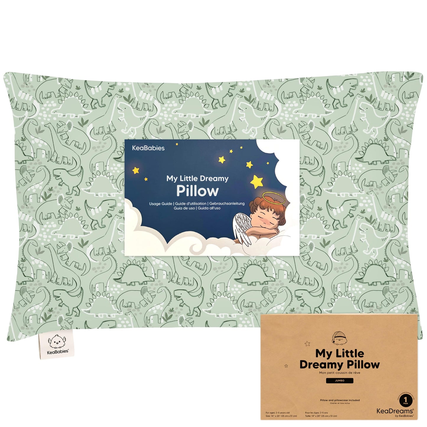 Jumbo Toddler Pillow with Pillowcase 27634366120122