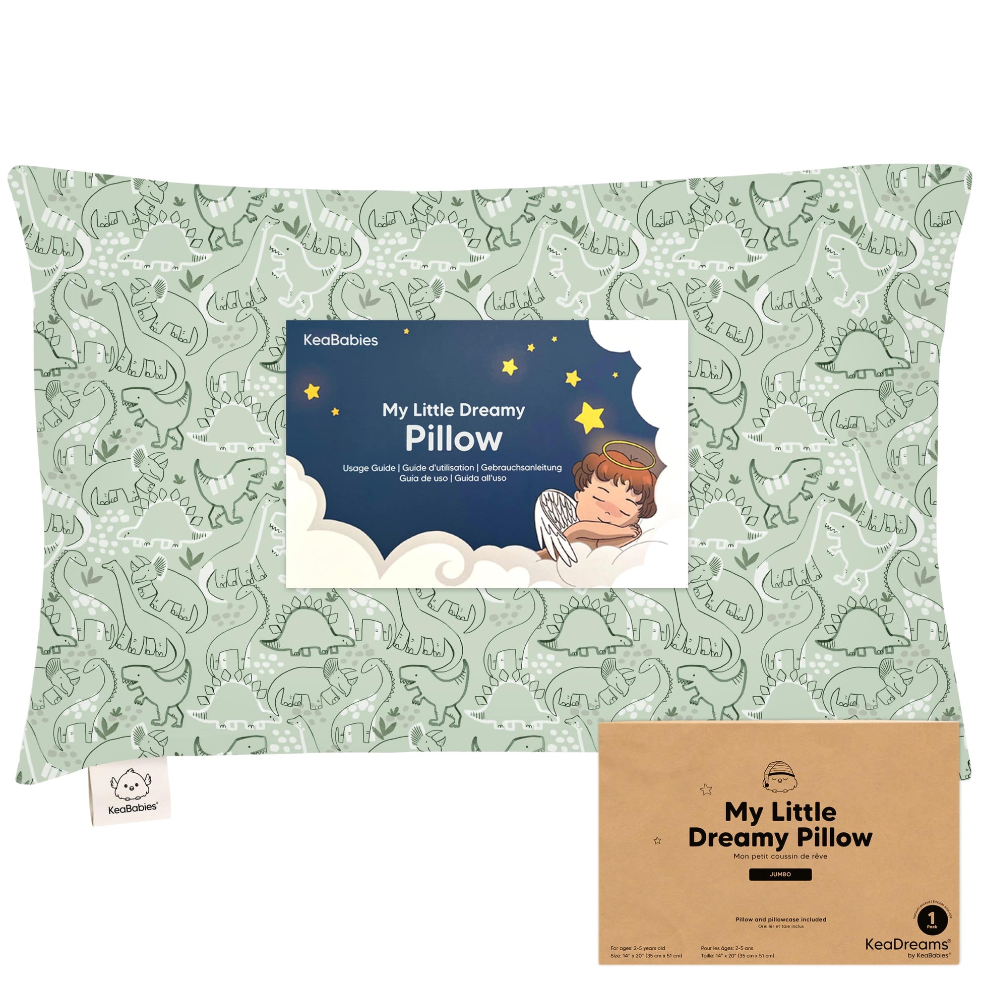 Jumbo Toddler Pillow with Pillowcase 27634366120122