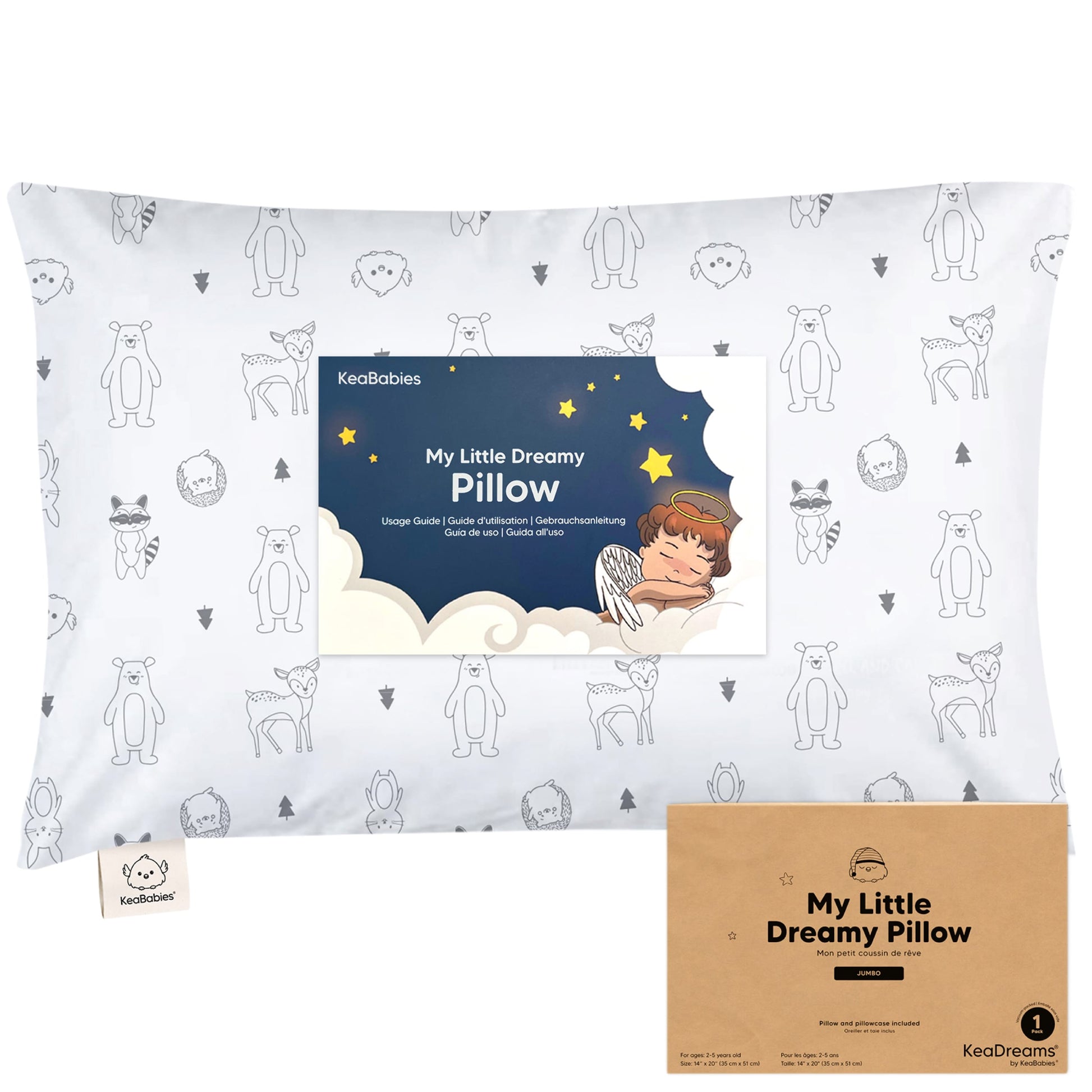 Jumbo Toddler Pillow with Pillowcase 27634366283962