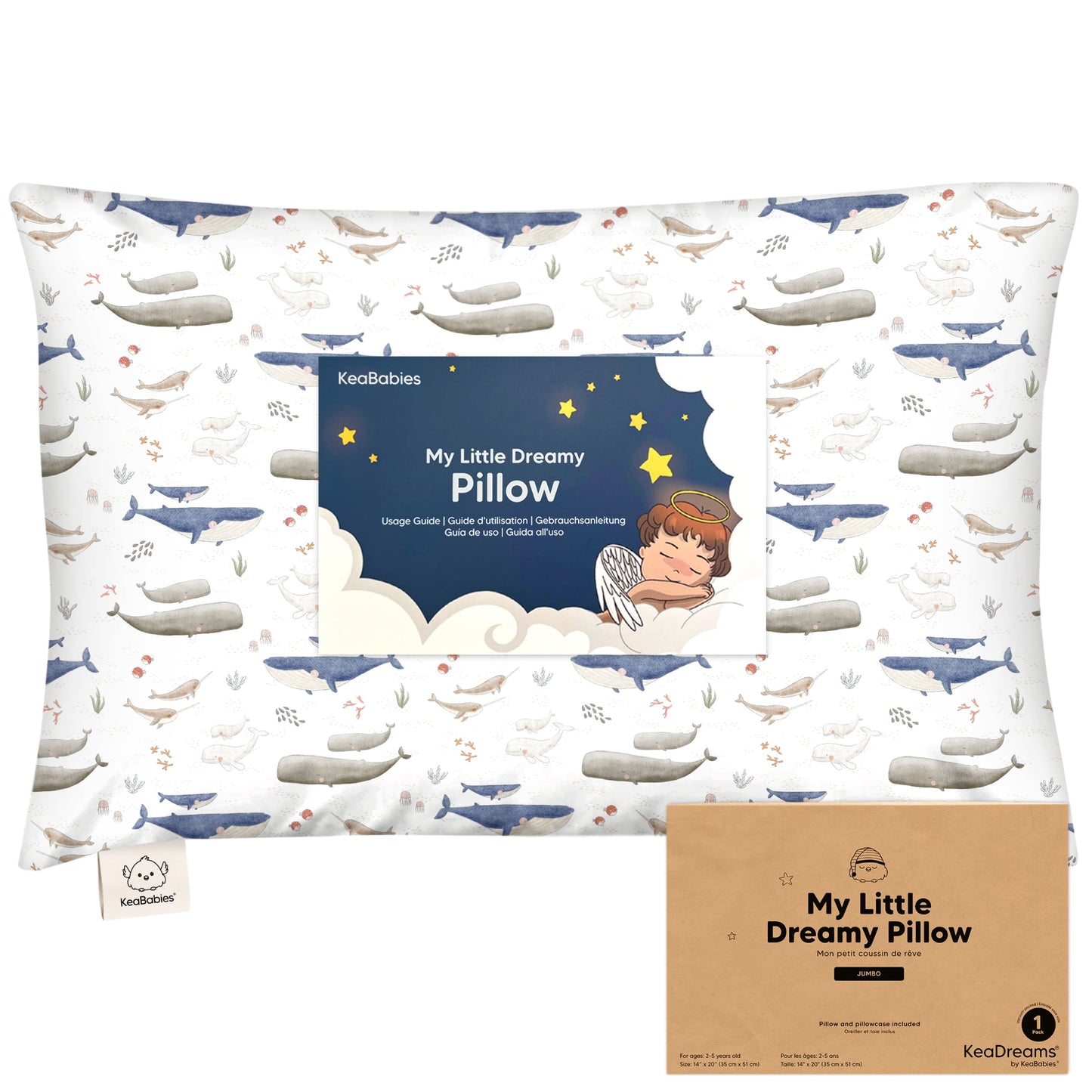Jumbo Toddler Pillow with Pillowcase 27634366349498