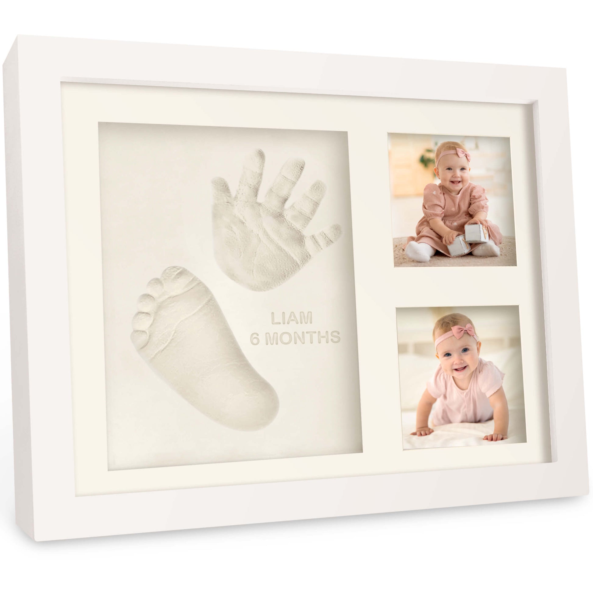 Baby Handprint & Footprint Keepsake Solo Frame 32653228376250