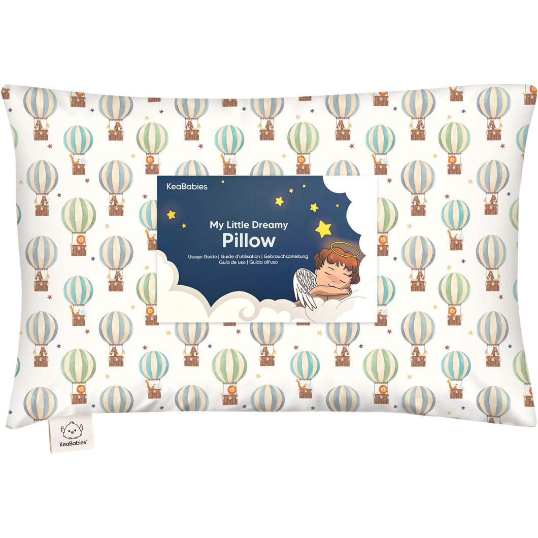 Toddler Pillow with Pillowcase (Hot Air Balloon)