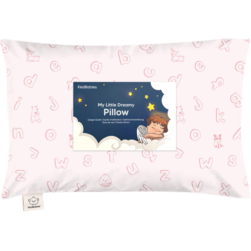Toddler Pillow with Pillowcase (ABC Land Rose)