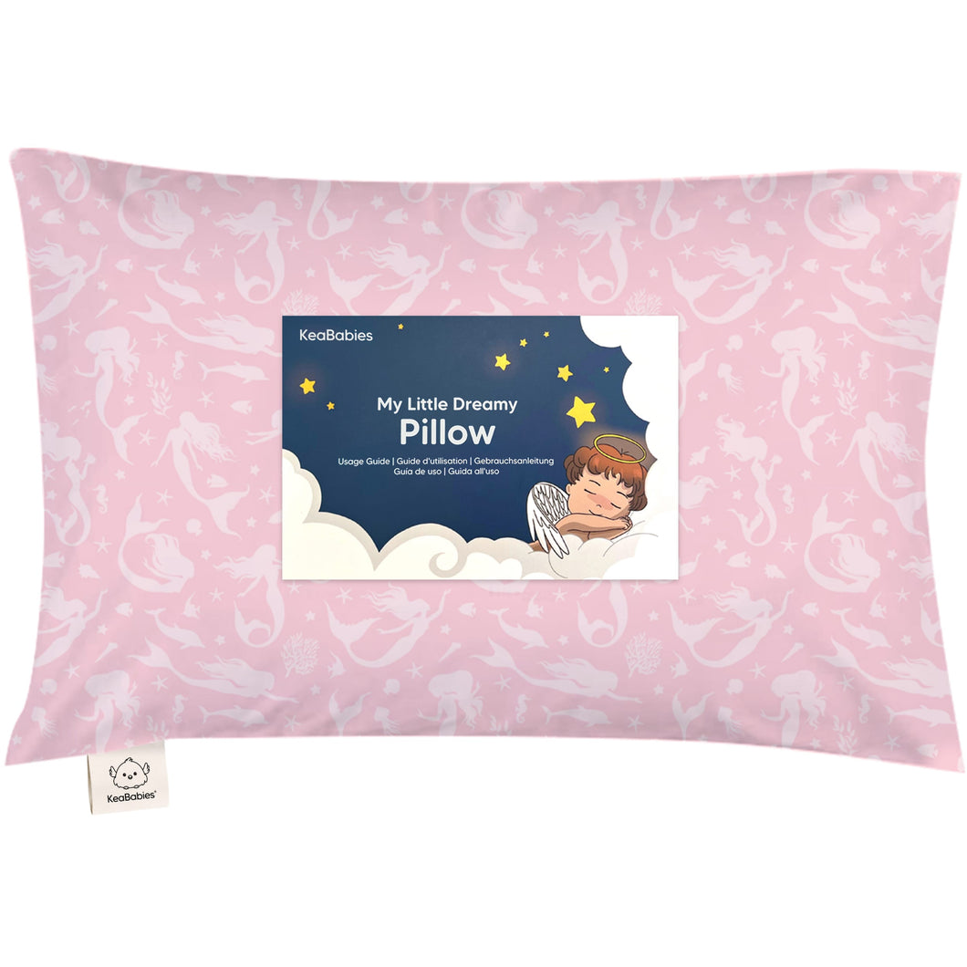 Toddler Pillow with Pillowcase (Mermaid)