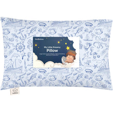 Load image into Gallery viewer, Toddler Pillow with Pillowcase (Nautical)
