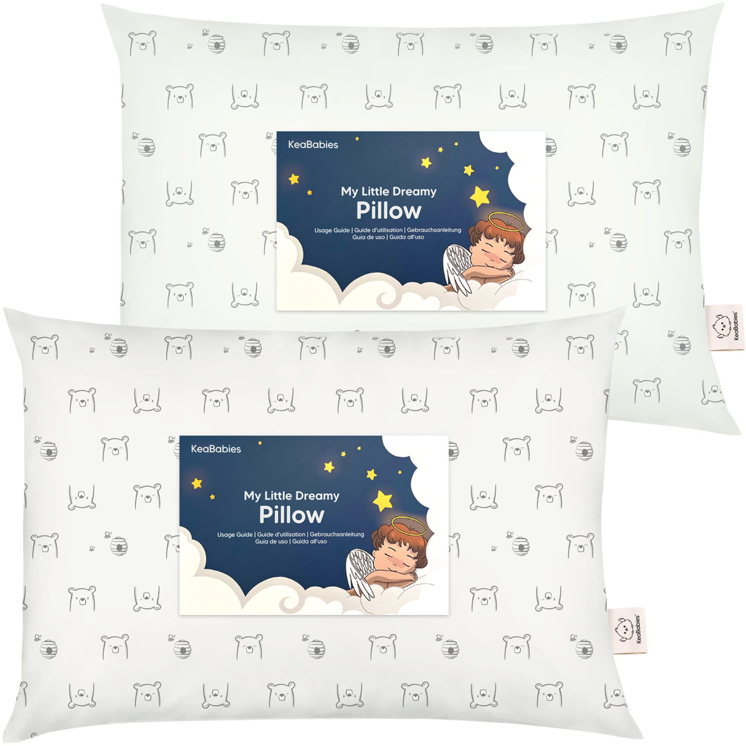 2-Pack Toddler Pillows (Bumble Bear)