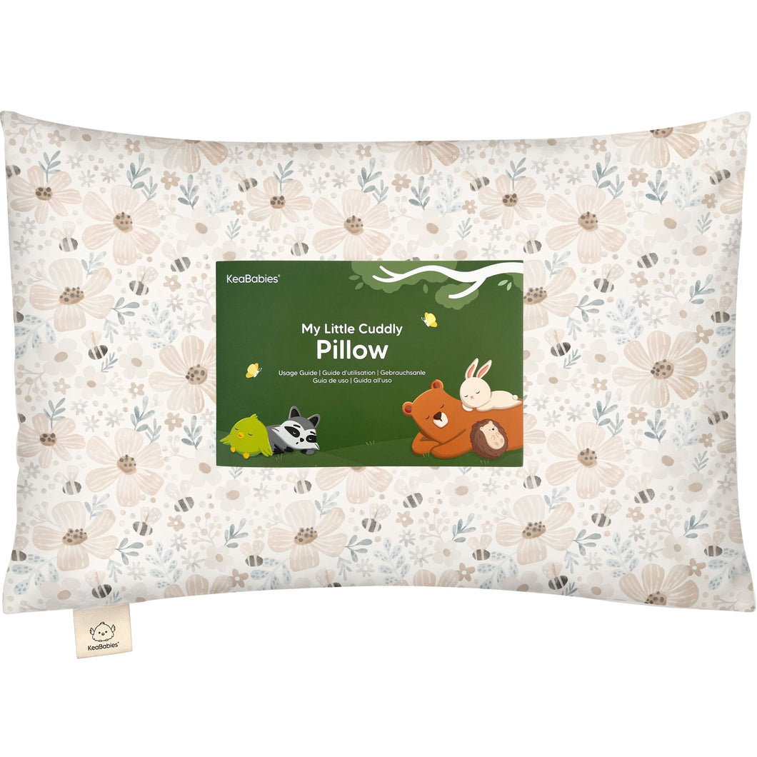 Cuddly Toddler Pillow with Pillowcase (Flora Vale)