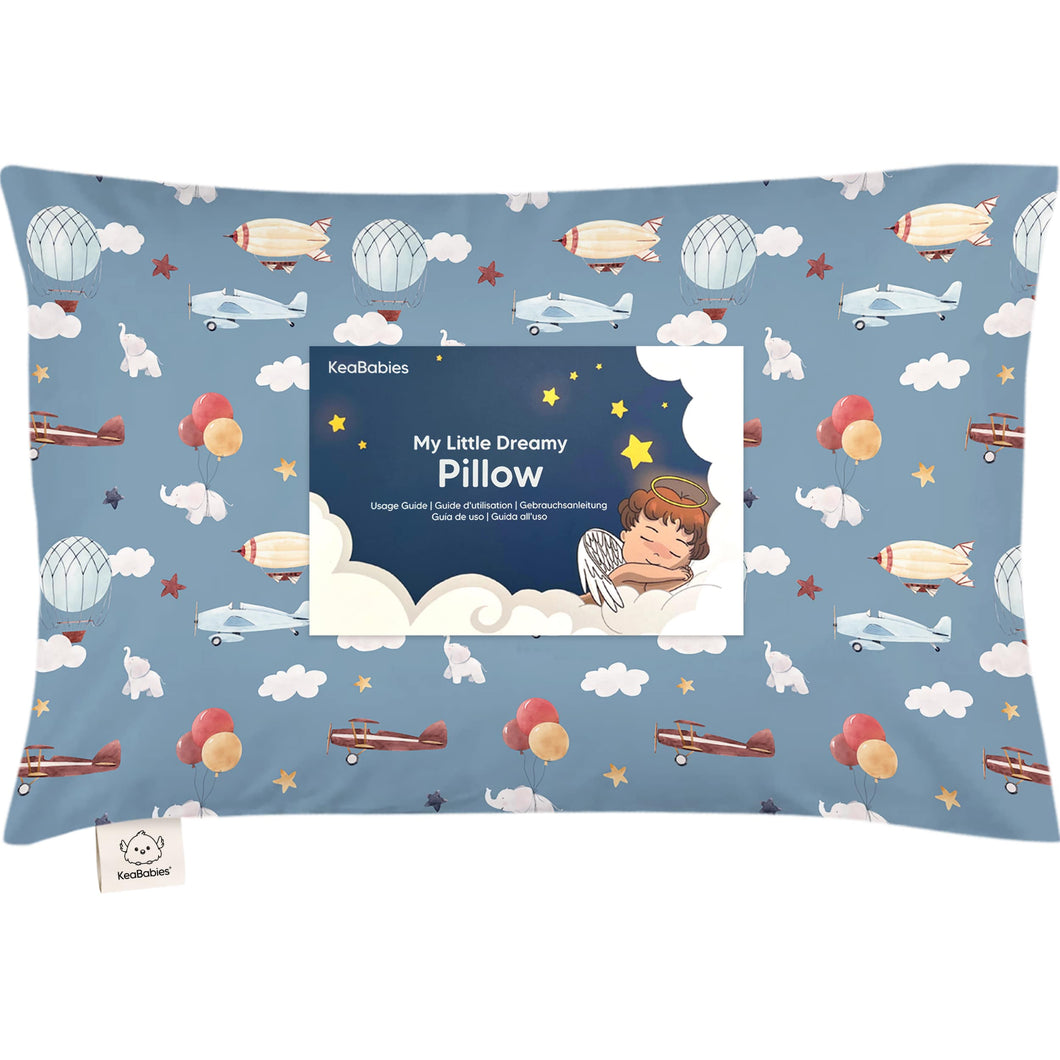 Toddler Pillow with Pillowcase (Up & Away)