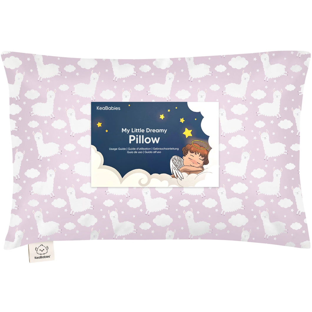 Toddler Pillow with Pillowcase (Alpacas)