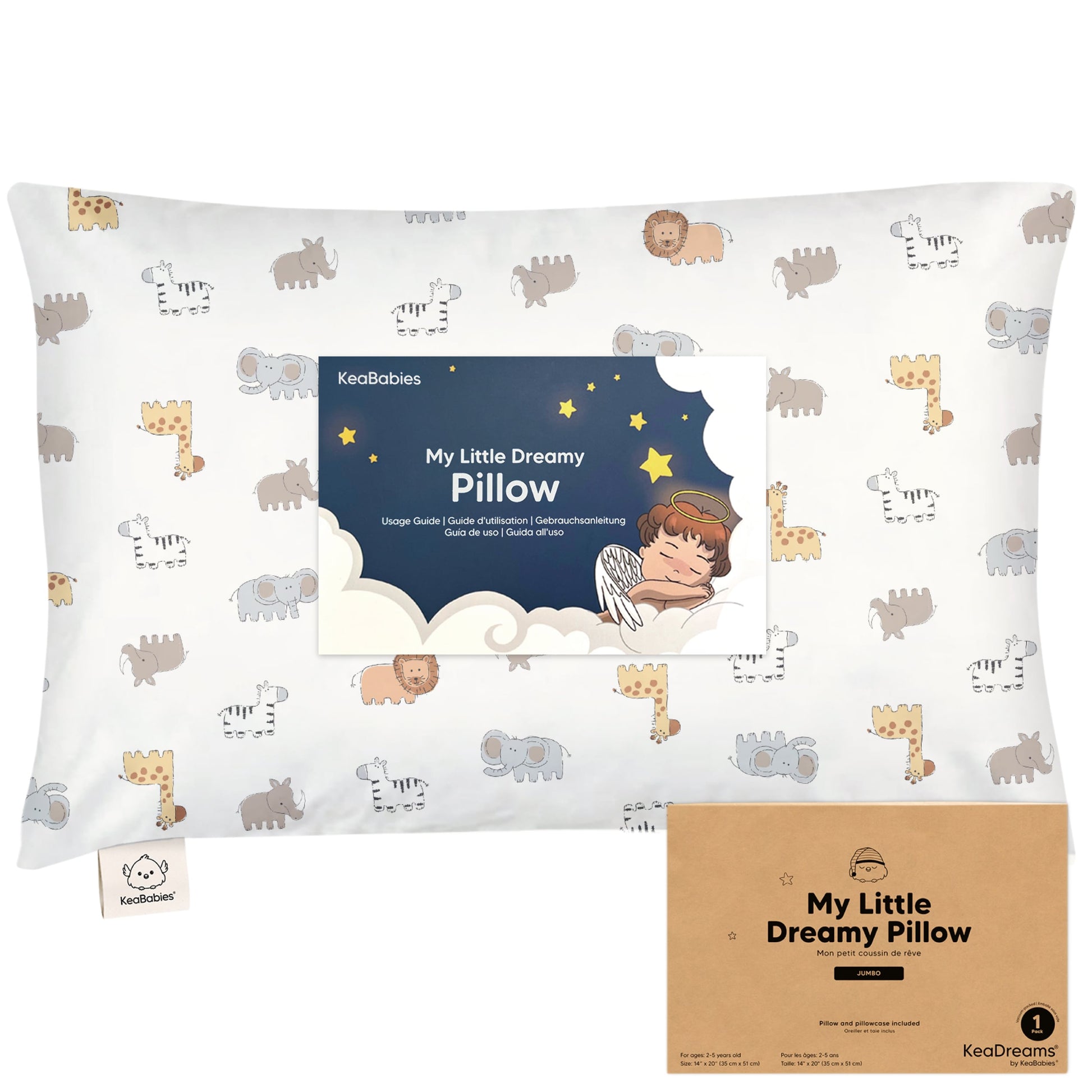 Jumbo Toddler Pillow with Pillowcase 27634411536570