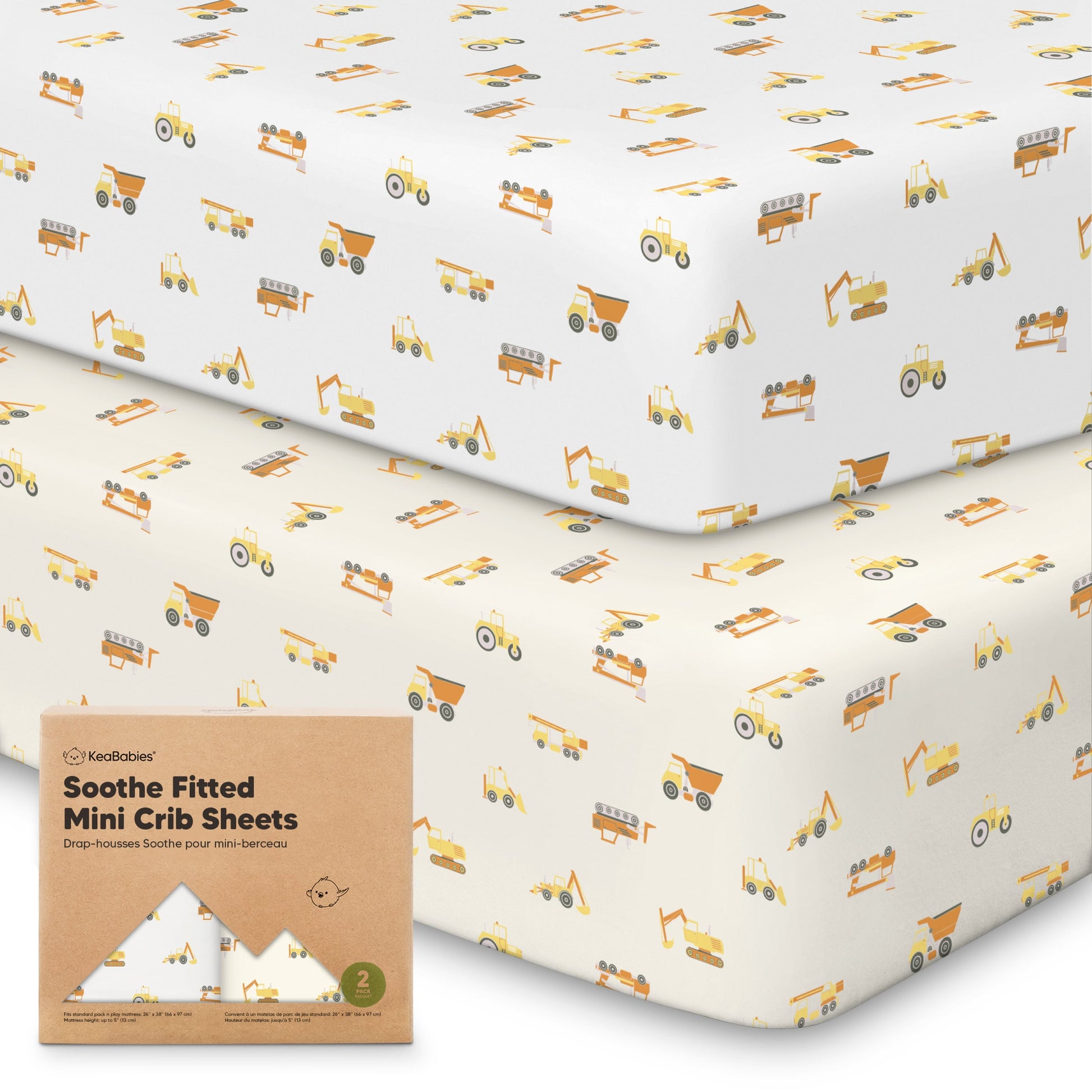 Soothe Fitted Mini Crib Sheet 27347444072634