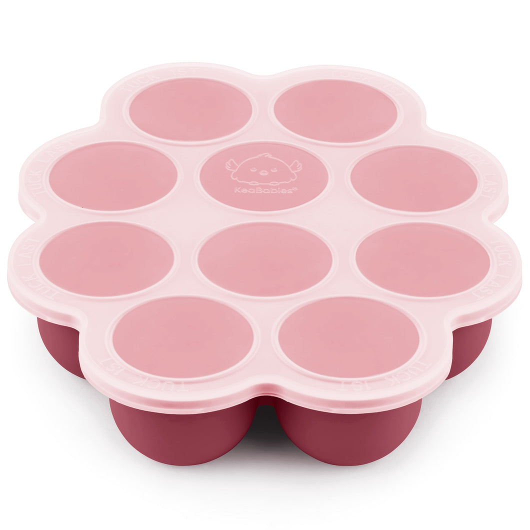 Prep Silicone Baby Food Tray (Kirsch Red)