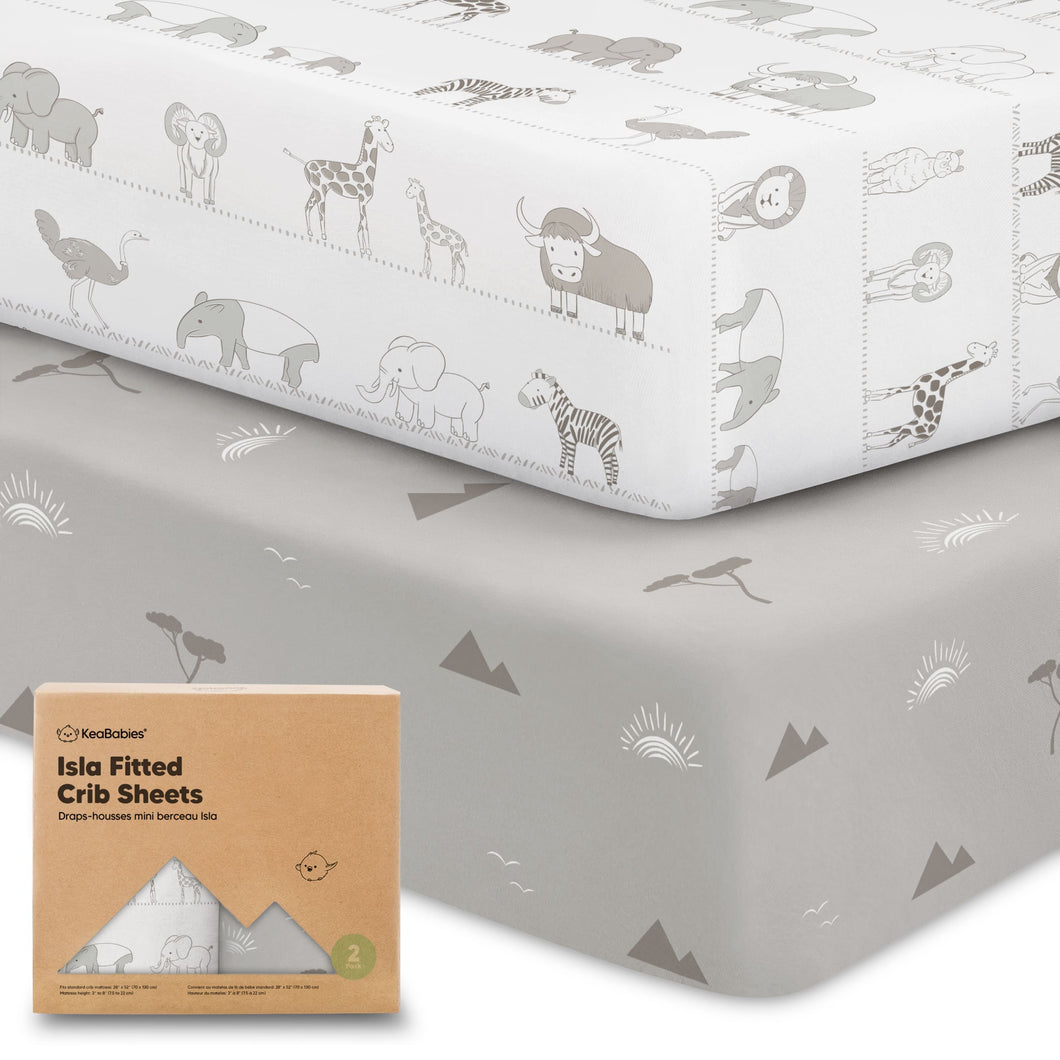 Isla Fitted Crib Sheets (Savannah)