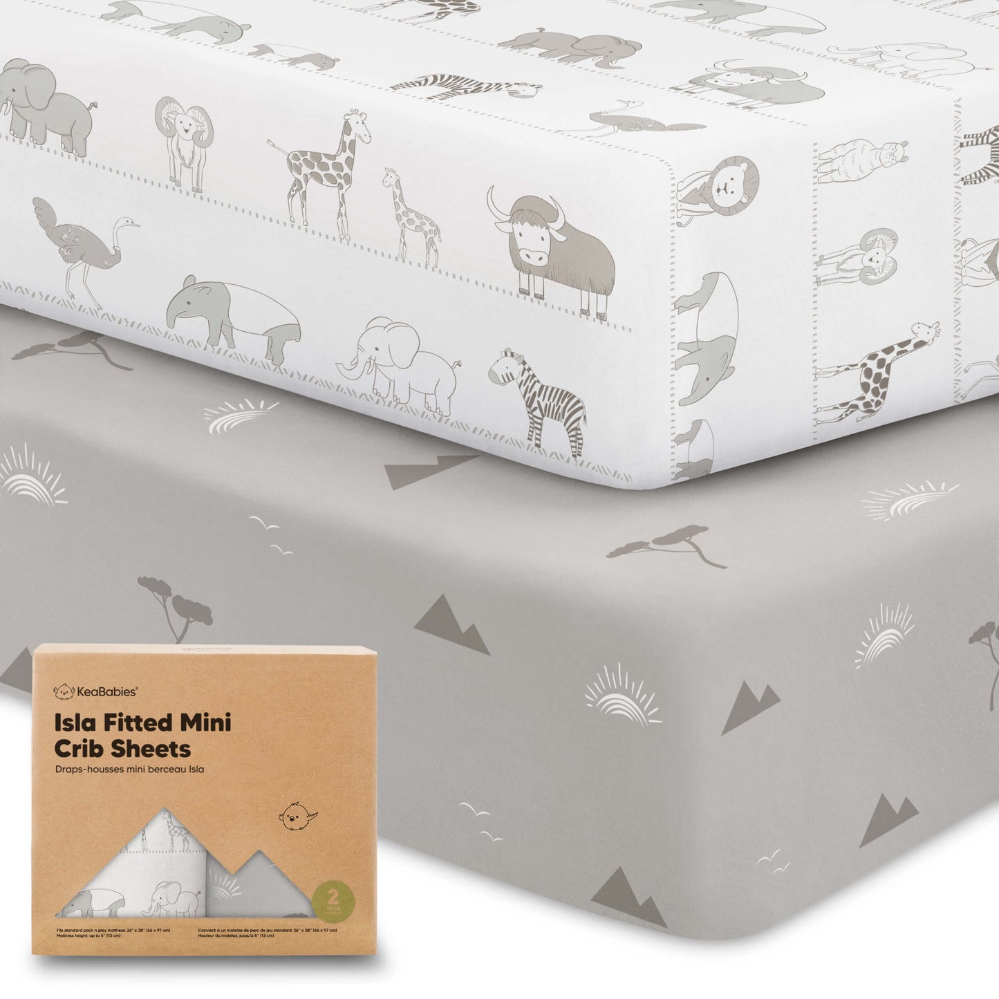 Isla Fitted Mini Crib Sheets 28397191954618