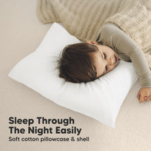 Load image into Gallery viewer, Jumbo Toddler Pillow with Pillowcase (Soft White)
