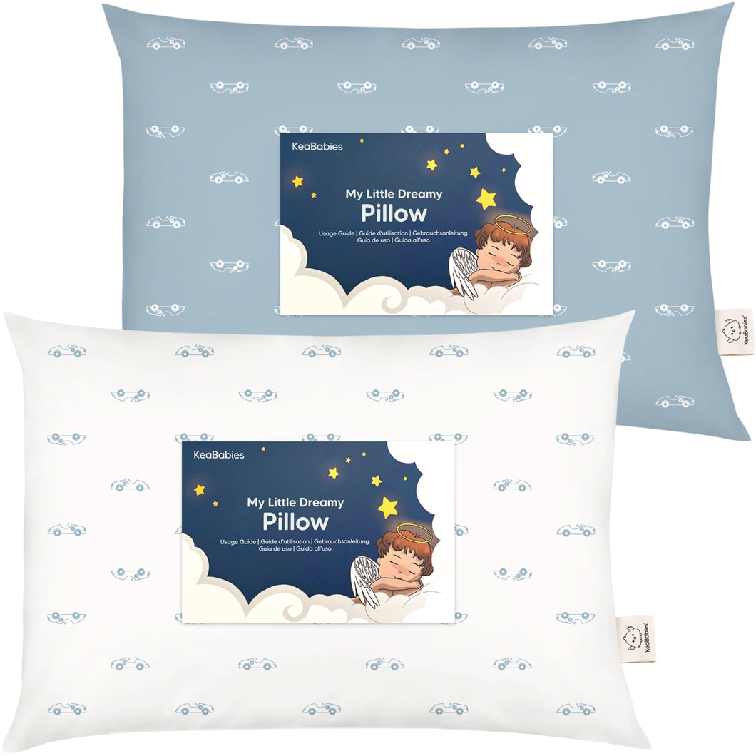 2-Pack Toddler Pillows (Roadsters)