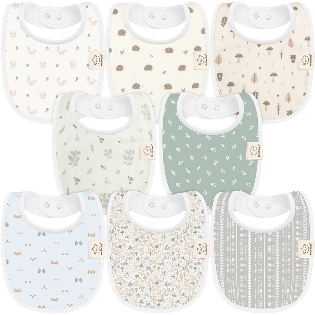 8-Pack Urban Drool Bibs (Prairie)