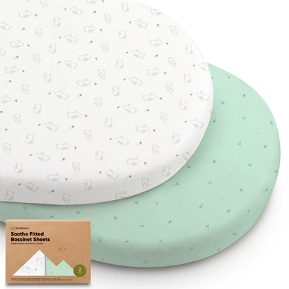 2-Pack Soothe Fitted Bassinet Sheets 27736238489786