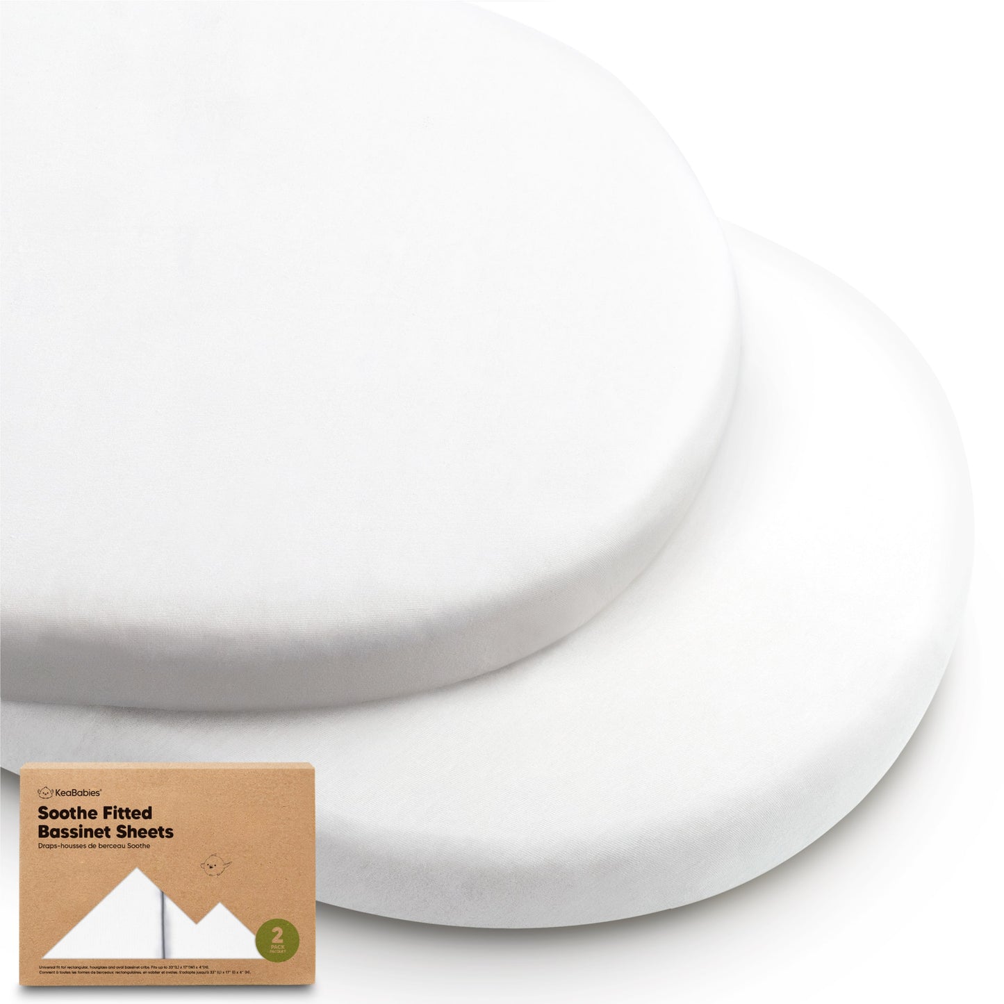 2-Pack Soothe Fitted Bassinet Sheets 27736238162106
