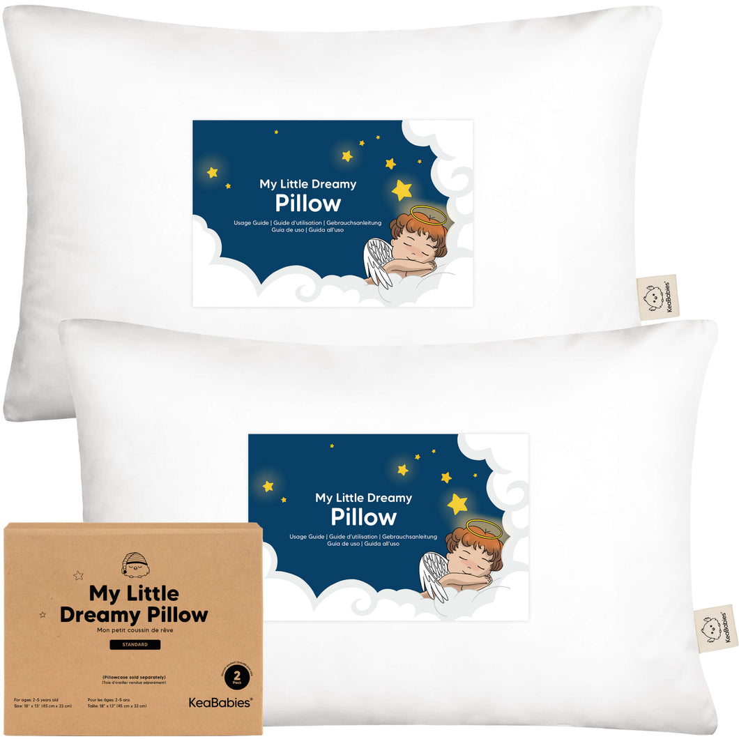 2-Pack Toddler Pillows Without Pillowcase