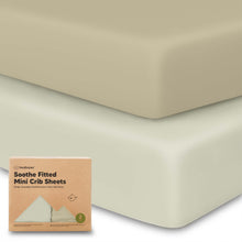 Load image into Gallery viewer, Soothe Fitted Mini Crib Sheet
