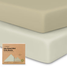 Load image into Gallery viewer, Isla Fitted Mini Crib Sheets
