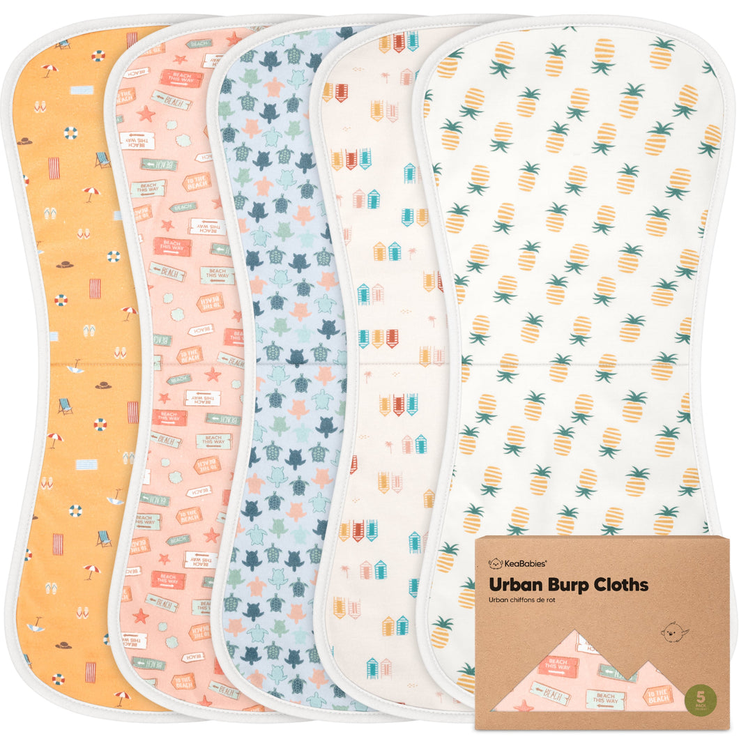 Urban Burp Cloths (Beach Day)