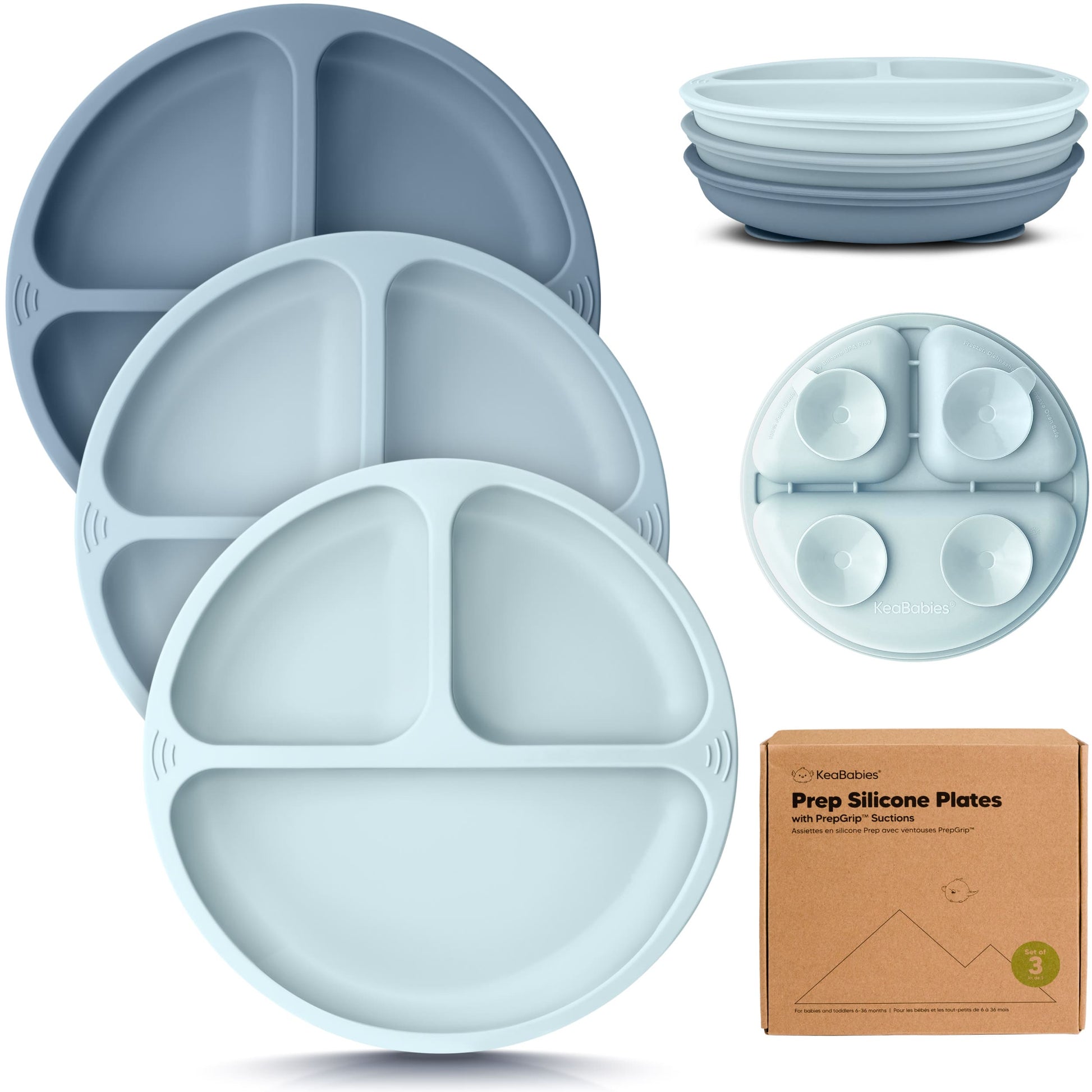 3-Pack Prep Silicone Suction Plates 28066398568634