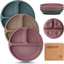 Load image into Gallery viewer, 3-Pack Prep Silicone Suction Plates
