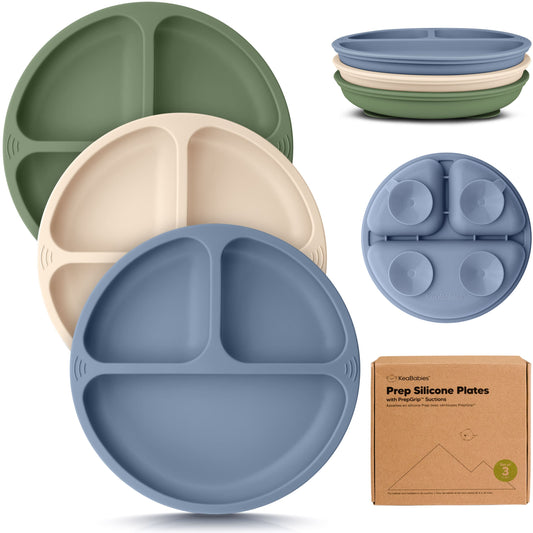 3-Pack Prep Silicone Suction Plates