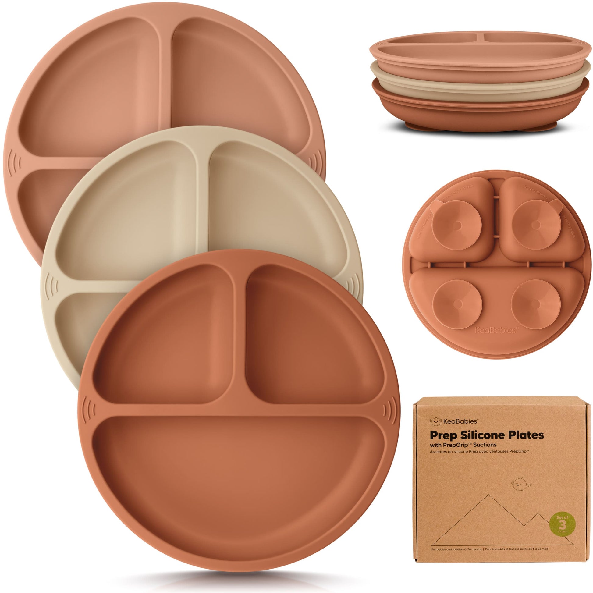 3-Pack Prep Silicone Suction Plates 28066398404794