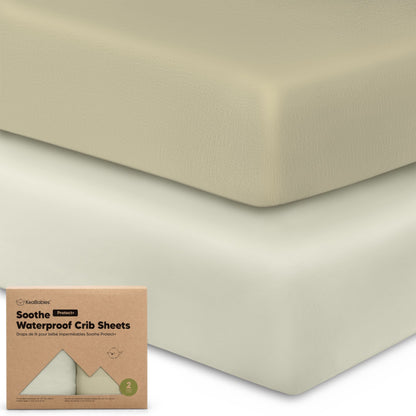 2-Pack Soothe [Protect+] Waterproof Crib Sheets 28098011889850